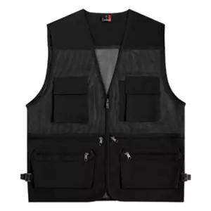 랜더스 타스란 망사 조끼(LD410) 블랙/작업/조끼/안전/여름/반사/근무/통풍/단체/유니폼/현장/작업복/고급