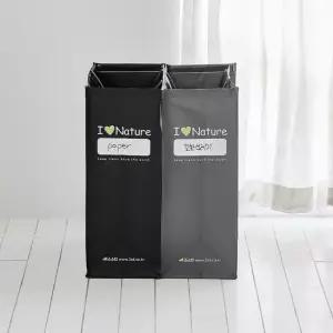 대용량 재활용 분리수거 쓰레기통 타포린백 2개1세트