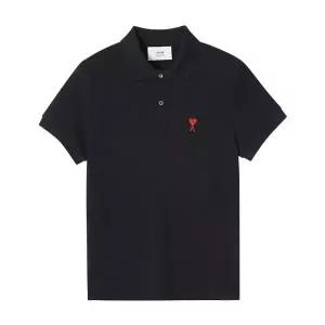 [아미] AMI BFUPL001 760 001 아미 드 꾀흐 스몰 하트 로고 폴로 공용 반팔티