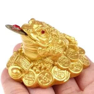 금전운 인테리어 삼족두꺼비 황금색 미니 풍수장식 풍수지리