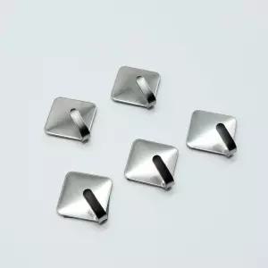 (사각 5P) 식 스텐 후크 액자걸이 열쇠걸이/흡착/강력/다용도/흡착형/투명/걸이용/걸이/고리/벽고리/무타공