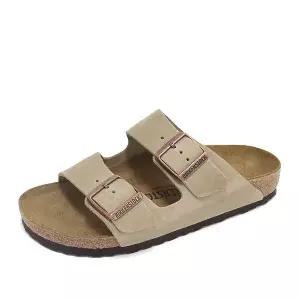 [버켄스탁] 아리조나 오일드 레더 네로우 남성 여성 공용 샌들 슬리퍼 타바코브라운 352203