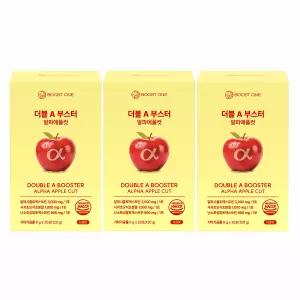 부스트원 알파CD 알파애플컷 알파시클로덱스트린 애사비 고함량 올인원케어 3박스, 60포