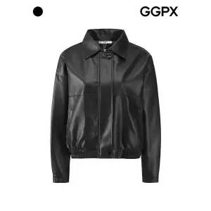 [GGPX]페이크 레더 블루종 점퍼 (GQ1JP017F)