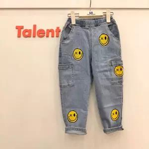 [탈렌트키즈]유아동 남아 베기핏 신축성좋은 청바지 카오스마일데님바지 PCZ14BDP75 _ CJ