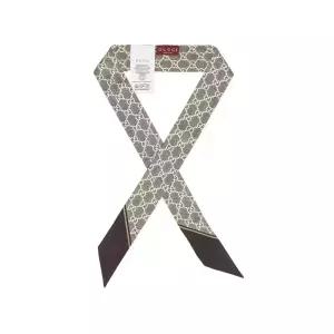 구찌 스카프 812250 3G001 9865 라메 GG 프린트 스키니 실크 여성스카프 당일발송