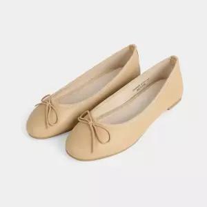 [슈펜] [베이직] 라운드 리본 플랫슈즈 (HPWWFDA02S-T)