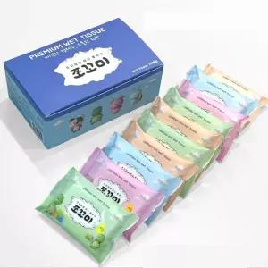미니 물티슈 휴대용 여행용 10개입 엠보싱/티슈/일회용/대용량/청소/여행/물티수/1회용