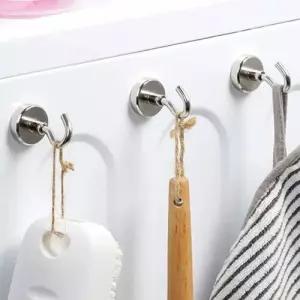 (25x45mm) 네오디뮴 강력 자석후크 2개입/홀더/걸이/고리/후크/자석/마스크/옷고리/자석형/철제/냉장고