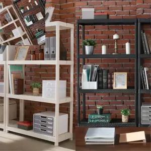 따챠 조립형 선반 플라스틱 2단 3단 4단 5단 실내정리 선반 아이보리 2단