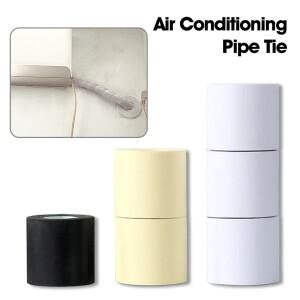 60mm x 9M 에어컨 파이프 테이프 실외기 덕트 선스크린 PVC 테이프 방수 피팅 에어컨 설치용