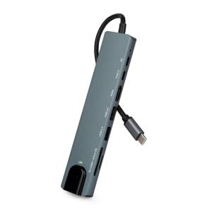 C타입 8in1 USB 멀티 포트 허브 PC 노트북 태블릿 스마트폰 OTG 미러링 MHL HDMI