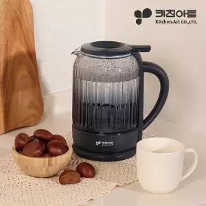 [키친아트] 1.5L 내열유리 글라스 감성포트 전기주전자 KK-NV15 / 상부급수뚜껑