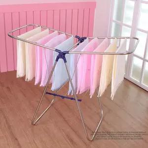 Y형빨래건조대 M(소형)/세탁건조대/자취방/폴딩/스테인리스/공간활용/빨래/건조/실내/접이식/이동/간이건조