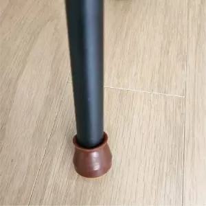 의자커버 실리콘 의자캡 원형 XS 진갈색 4P 층간소음방지 바닥보호 식탁의자발커버