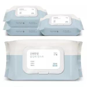 데일리워터 간편한장 물걸레 청소포 대형 캡형 30매 29 x 20 cm 10개