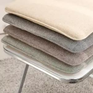 [생활] 린넨 사각 방석 브라운 40x40 사무실 의자 책상 내추럴 벤치 학교 카페