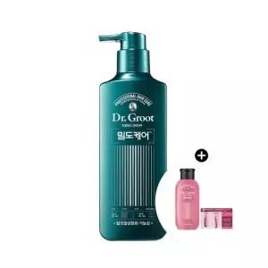 (정품) 밀도케어 뿌리볼륨 증상완화 샴푸 바질네롤리 400ml 모발밀도강화 단백질+(증정) 애딕트 앰플 트리