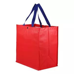 타포린가방 레드 타포란기방 타포린백 장바구니 시장가방 대형마트가방