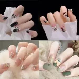 네일 젤네일 스티커 파츠 세트 케어 젤 팁 셀프 패디큐어 큐어 패디 붙이는 아트재료