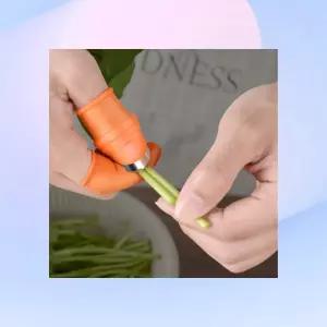 실리콘 엄지 손가락칼 농작물 수확용 칼날골무 원예 수확 도구