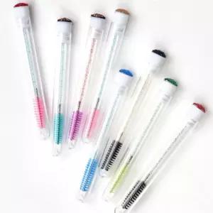 속 눈썹 땅콩 브러쉬 빗 스크류 마스카라 솔 일회용 속눈썹브러쉬