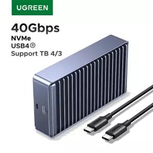 UGREEN 40Gbps M2 SSD 인클로저 USB4 NVMe 케이스 맥 미니 M4 맥북 프로용 썬더볼트 M.2 인클로저와 호환