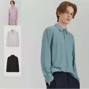 [로가디스] 레이온 혼방 기모 스트레치 칼라넥 티셔츠 (4종 택1)