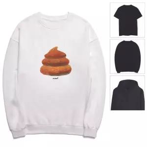 똥그림 티셔츠 남성 여성 맨투맨 후드티 반팔티 여름반팔티 박스반팔티 오버핏반팔티 레이어드 티셔츠