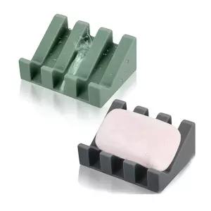 물고임 방지 실리콘 격자형 비누 받침대 실리콘거치대/케이스/보관함/받침/욕실/거치대/무타공/비누거치대