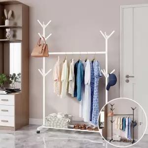 [베스트TOP100]싱글 스탠드 이동식 옷걸이 행거 철제 헹거 옷장 선반