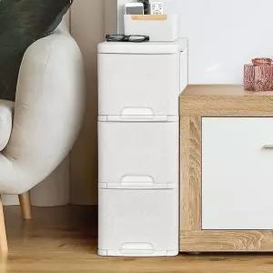 틈새수납 3단 주방미니수납장 슬라이딩 서랍장미니 펜트리 냉장고