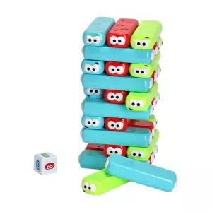 KesB 보드게임 애벌레 쌓기 1384 잰가 놀이 젠가 뽑기 복불복 블럭 가족