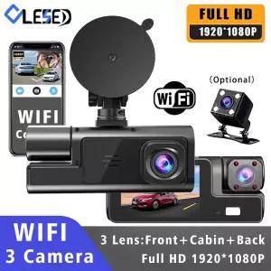 차량용 와이파이 블랙박스 3채널 FHD 1080P 전후방 야간촬영 차량 안전 DVR