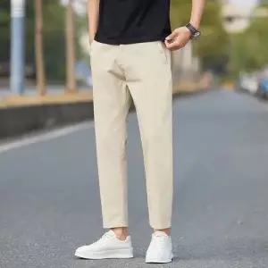 바지 캐주얼 남성 배기핏 슬림 봄여름 스판 9부 원픽1