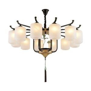 풀스펙트럼 삼색등 천정 6구 전통 감성 한지 거실 LED 한옥조명 삼색 한식집 일식집