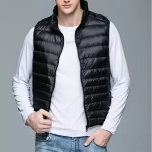 초경량패딩조끼 남성 2컬러 캐주얼 가을 겨울 오리털 경량 패딩조끼
