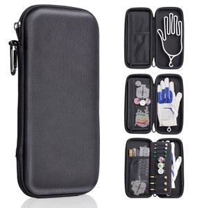 탈착식 글러브 셰이퍼가 있는 액세서리용 폰슨베이 골프 홀더 케이스 남녀 캐디 오거나이저 케이스, 디봇 도구, 티 및 볼 마커를 위한 수납 슬롯이 휴대용 골퍼 선물