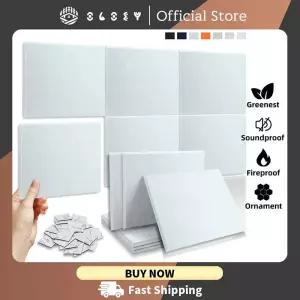 방음스펀지 패드 흡음재 방진 방음 벽 패널 흡수 재료 도어 씰 스트립 스튜디오 사운드 패널용 6개