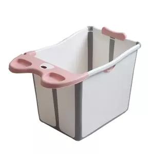 반신욕 접이식욕조 간이 가정용욕조 핑크 배수관 버클 이동식 가정용사우나