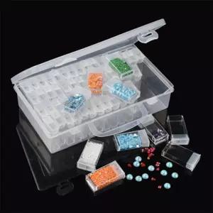 64P 개별 수납 케이스 세트소품보관함 정리함 수납함 비즈 파츠 악세서리 악세사리
