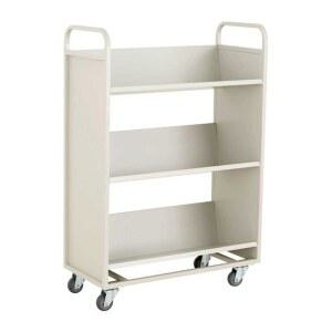 학교 2단책사다리 도서관 사일런트휠 반납대 책꽂이 북카트 3단 A타입 북트럭 이동식