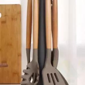 위라이즈 실리콘 키친툴세트 7P (9개) 국자받침대 조리기구걸이 주방도구걸이 주방걸이대