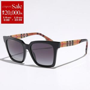 BURBERRY 선글라스 B 4335 여성용 스퀘어형 셀프 프레임 풀 림 3929/8G