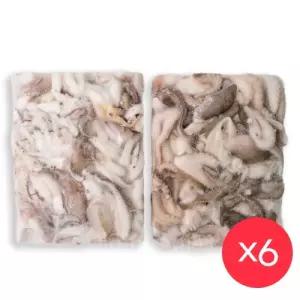 절단쭈꾸미 L 2L 1박스 (900g x 6개입) 냉동