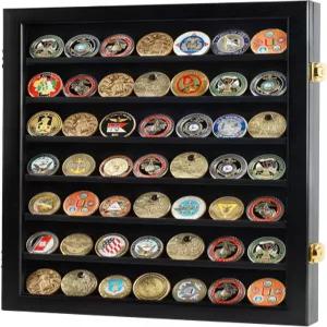 디스플레이기프트 밀리터리 챌린지 코인 디스플레이 케이스 포커 칩 프레임 스탠드 및 수집가용 벽 캐비닛