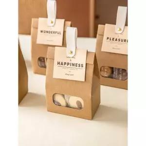 실링 입체형 봉투 선물 포장 쿠키 반투명 포장지 간식