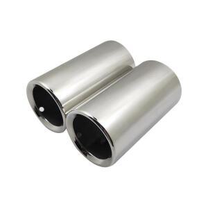 2Pcs 배기 팁 머플러 BMW F30 20132018 E90 E92 3 시리즈 GT325i 328i 커버 카바 장식 파이프 자동차 차량