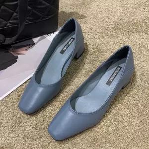 블로퍼 여성 펌퍼스 신발 슈즈 데일리 미들힐 구두