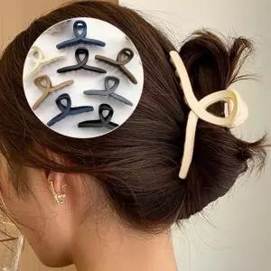 꼬임 헤어 핀 올림머리 집게핀 반묶음 고정핀 똥머리